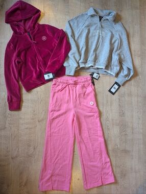 Lot of 3 NWT Girls Pink Converse Clothes Set Sz S